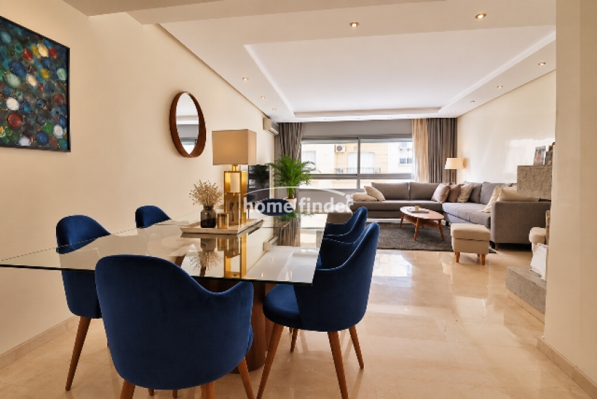 Appartement meublé à louer au Triangle d'Or 152 m²
